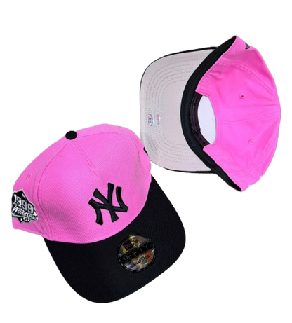 Casquette New Era 9FIFTY New York Yankees « Rose Vif & Noir »