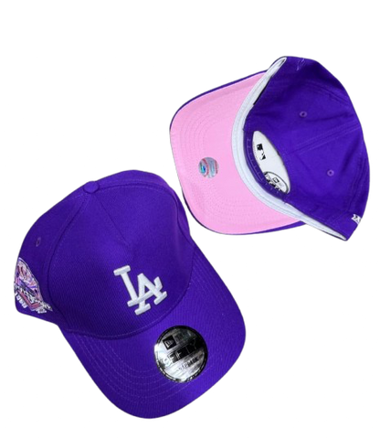 Casquette New Era 9FIFTY Los Angeles Dodgers « Under-visor rose »