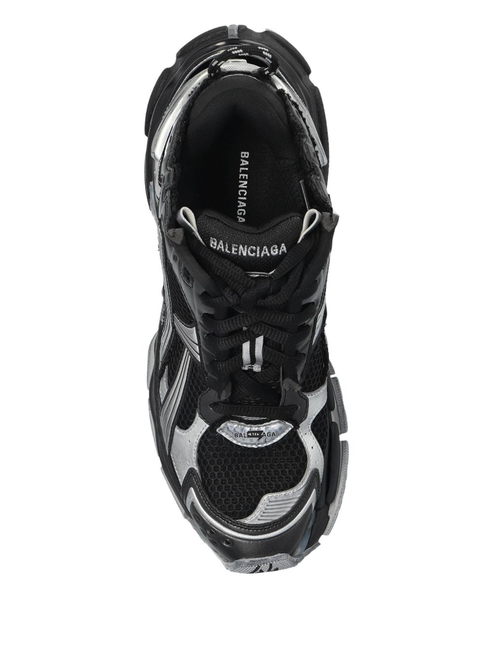 Balenciaga lace-up metallic trainers
