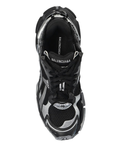 Balenciaga lace-up metallic trainers